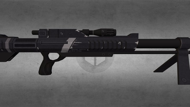 ME3 Black Widow 3D Model
