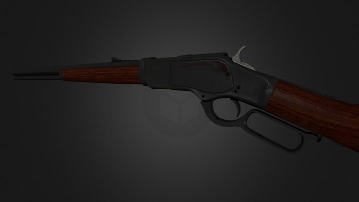 Winchester 1873 rifle 3D Model