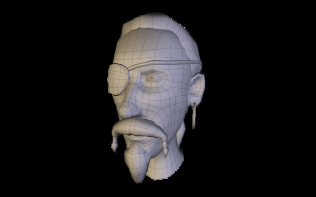 Pirate Head WIP 3D Model