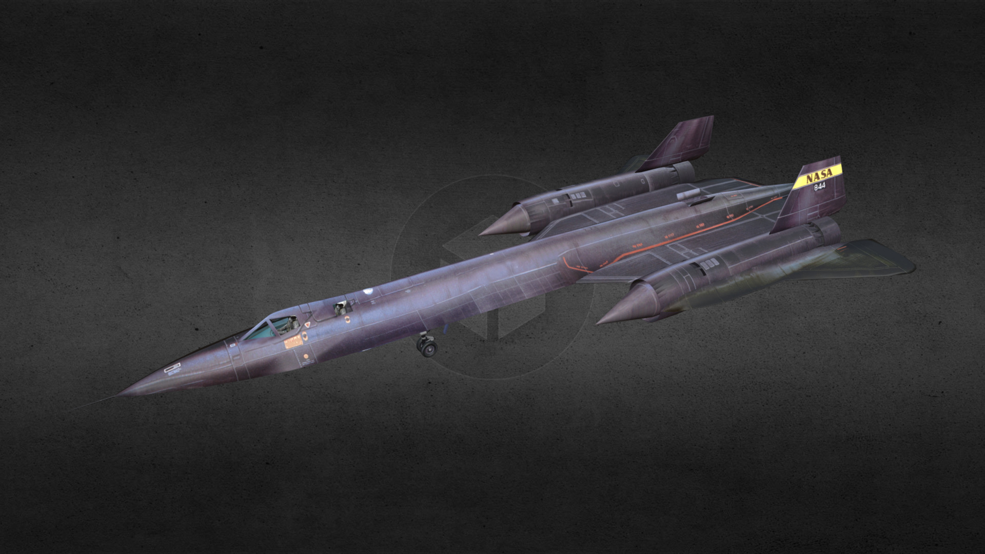 3D model SR-71 Spyplane - This is a 3D model of the SR-71 Spyplane. The 3D model is about a jet plane flying.