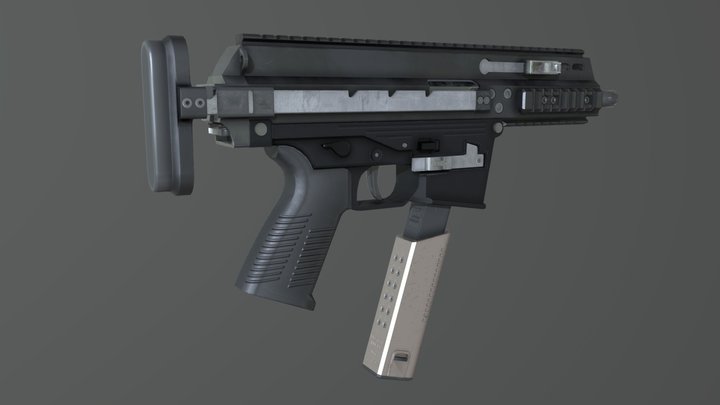 APC10 Semi-Auto Pistol Rigged – Free 3D Model STL