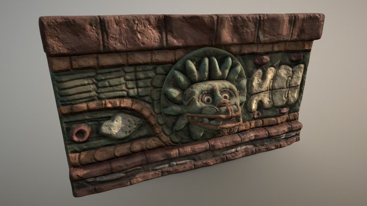Temple of the Feathered Serpent 3D Model