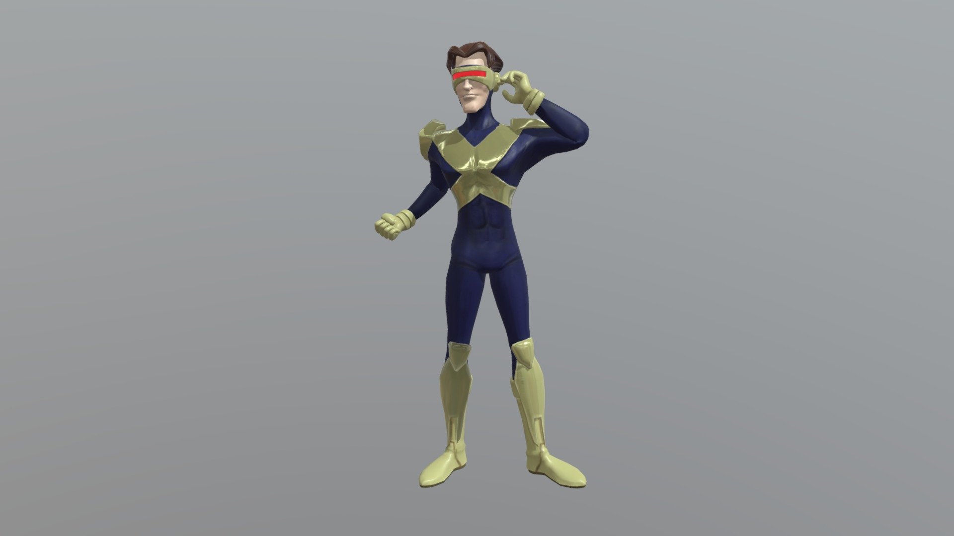 Cyclops - X-Men: Evolution - 3D model by SamAlbro [2a017c6] - Sketchfab