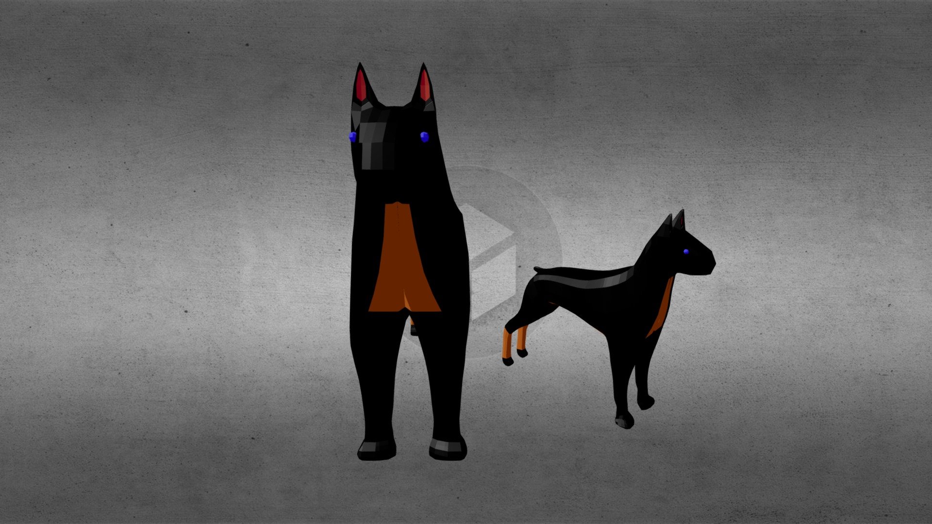 Dog Low Poly