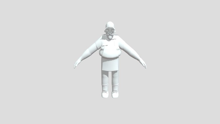 Hello Neighbor 3 Prototype 3 Janusz NO TEXTURES! 3D Model