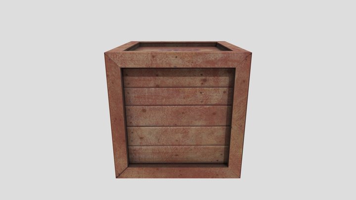 Crate 3D Model