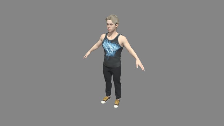 Male Character Free 3D Model