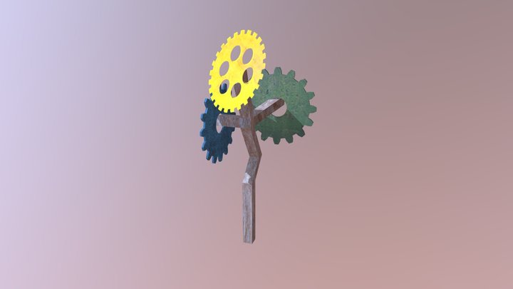 Monster Garden - Gear Tree 3D Model
