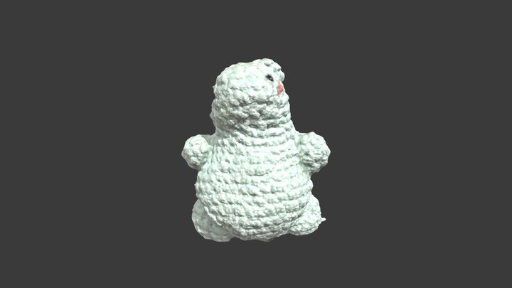 Turquoise dragon toy (high poly) 3D Model