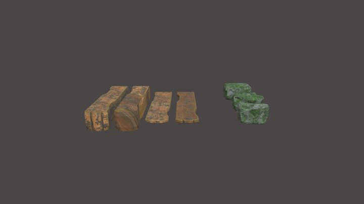 planks_and_rocks_2 3D Model