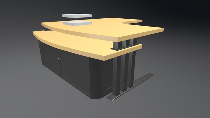 Office Desk Test Model 3D Model