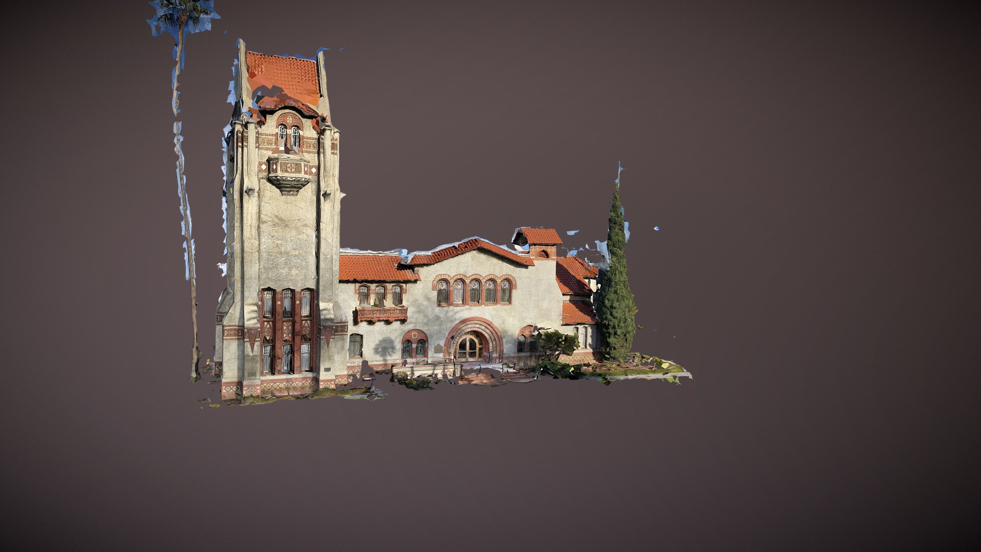 SJSU Tower Hall (Test Run on Facade)