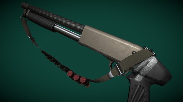 Ithaca M37 Stakeout 3D Model