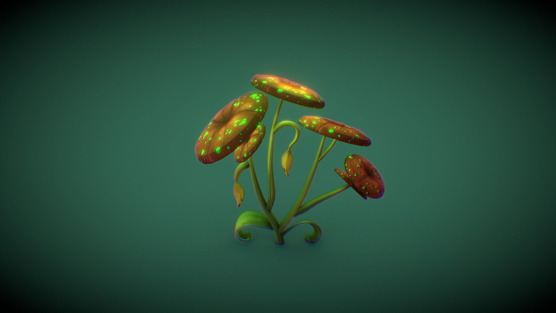 Mushroom Plant 3D model by Nico (CyclOwO) [2a08276] Sketchfab