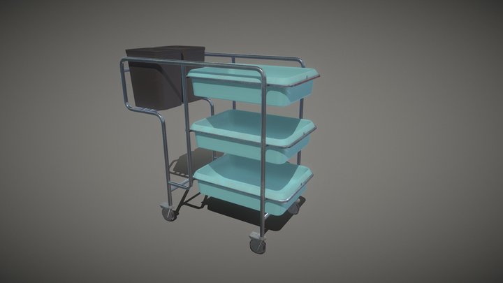 Medical Cart 3D Model