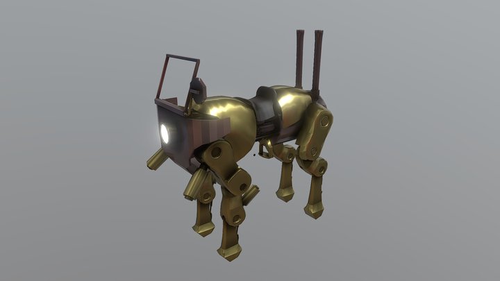 Steam Horse draft 3D Model