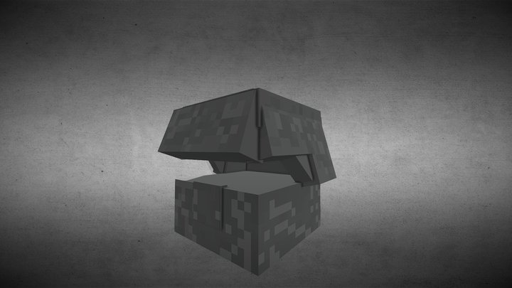 Plain Minecraft Helmet 3D Model