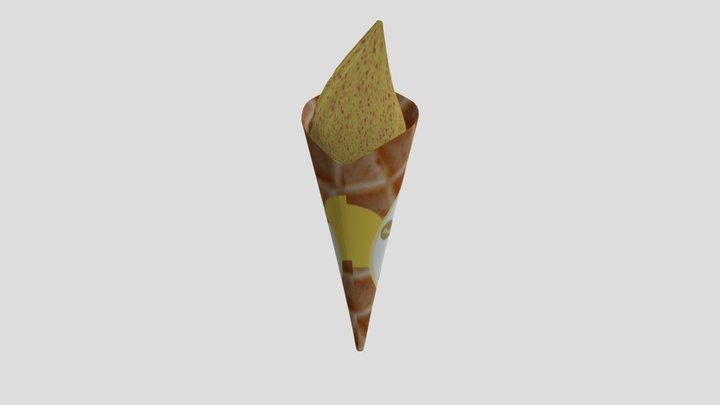 Pineapple Ice Cream 3D Model