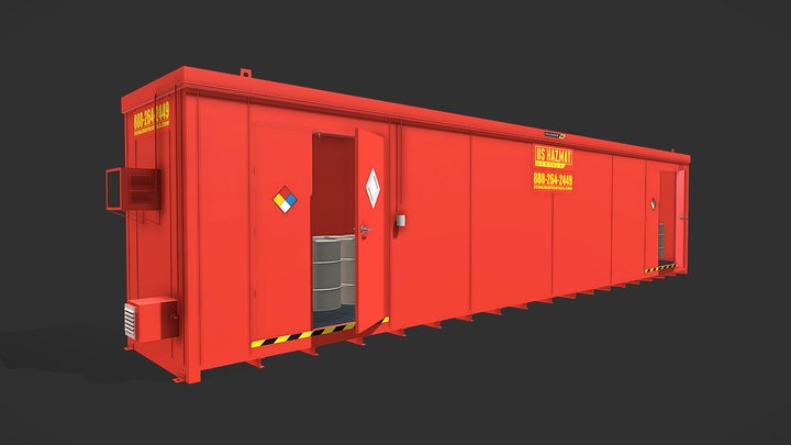 4006 Hazmat Storage Rental Unit 3D Model