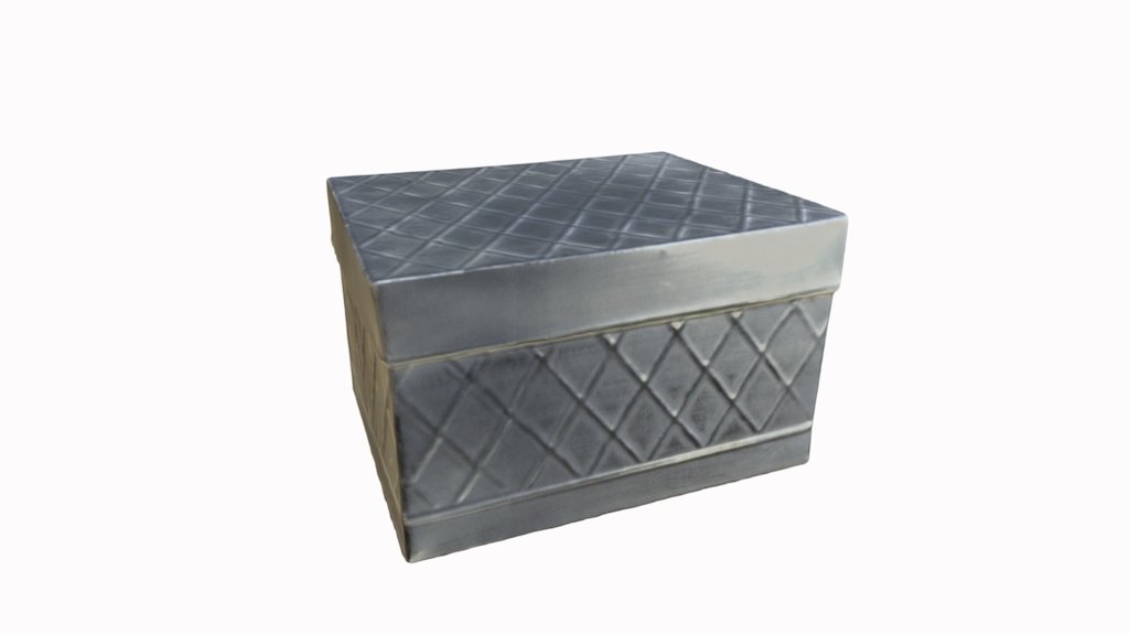DECORATIVE BOX-METAL CROSS-HATCHED TEXT - 3D model by Everest Media Inc ...