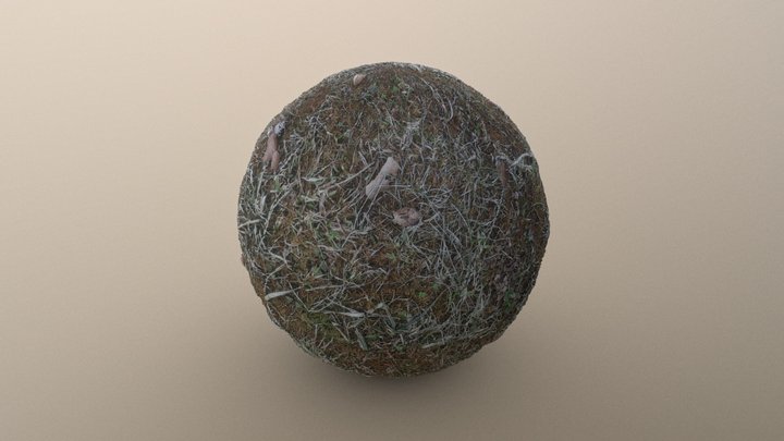 PBR-Ground Grass Material – Free 3D Model STL