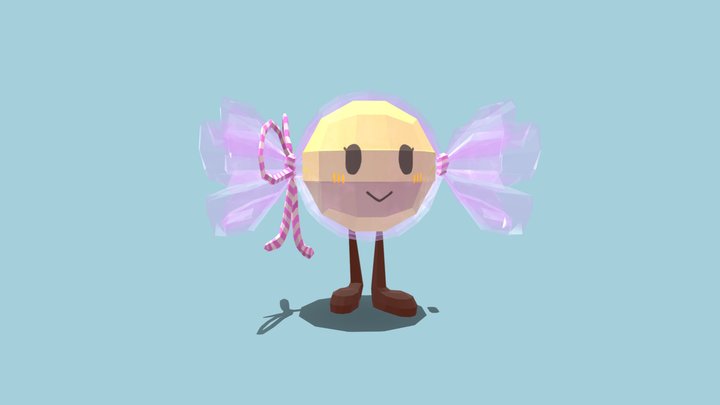 Lemon Candy Character 3D Model