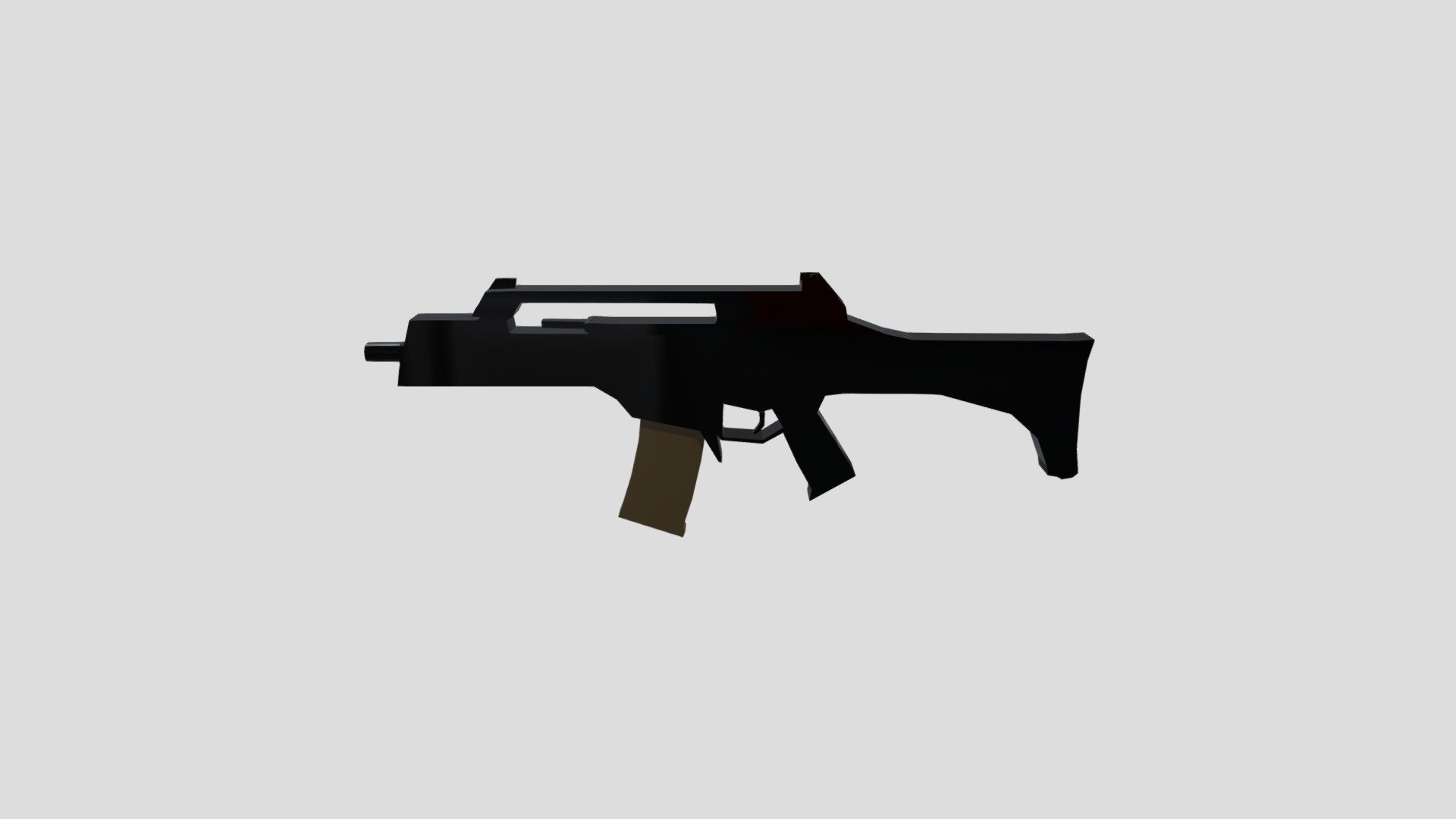 Low poly rifle