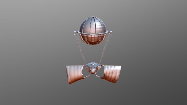 Airship Untextured 3D Model
