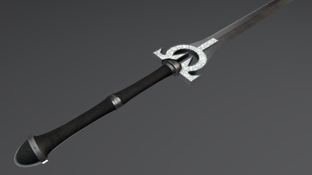Moonsilver Sword 3D Model