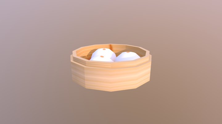 Steamed stuff bun 3D Model