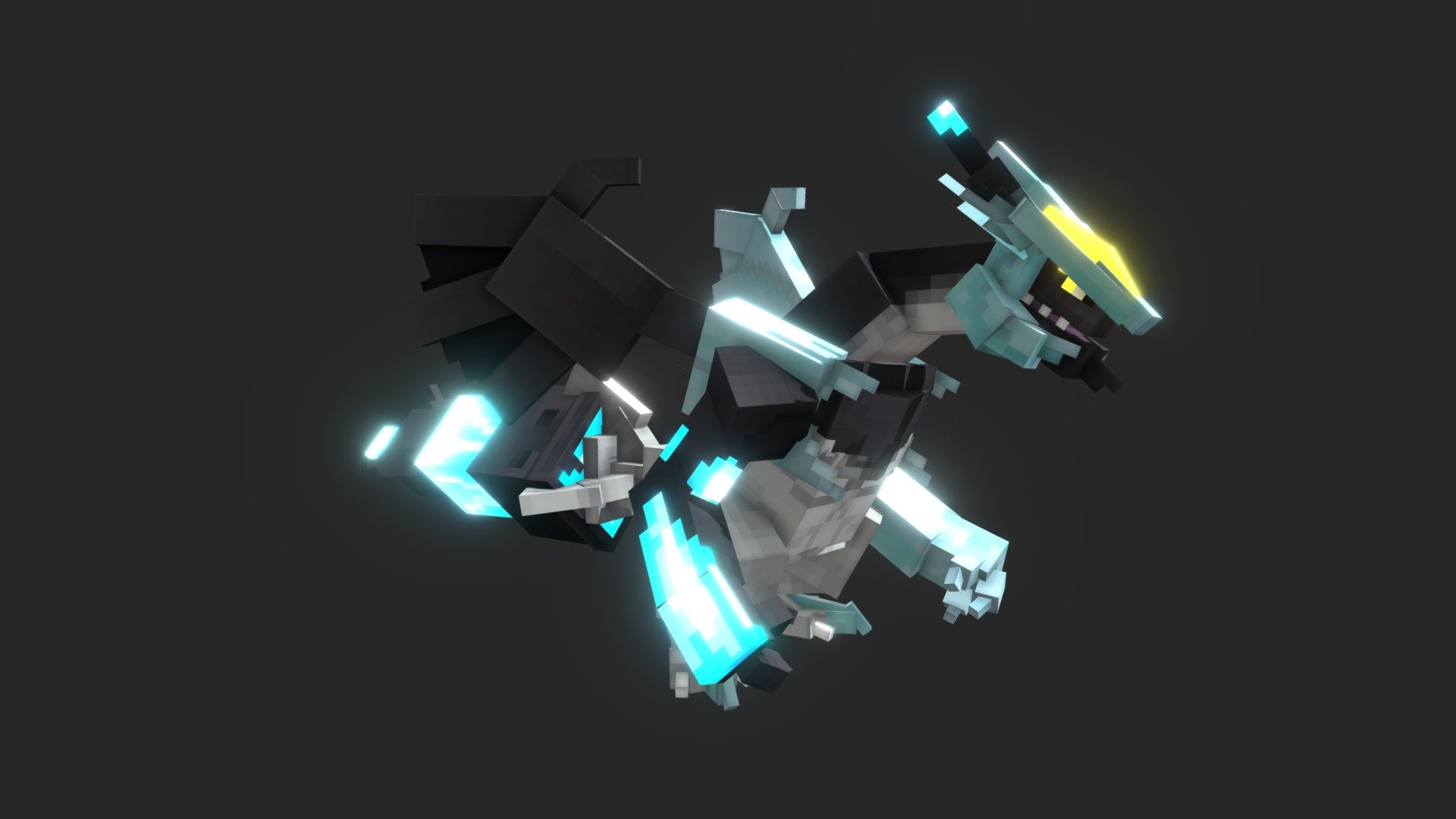 black kyurem - 3D model by Shimie [2a16994] - Sketchfab