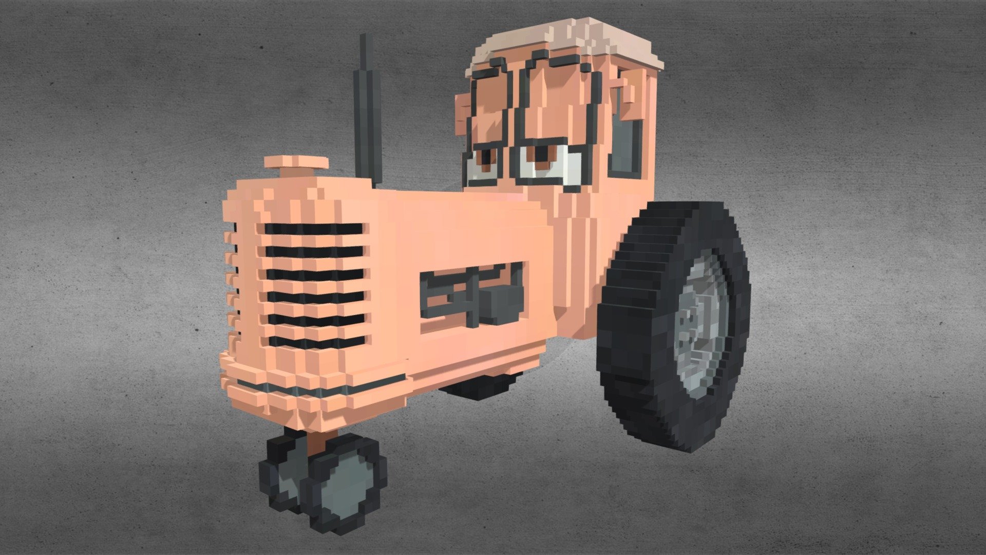 Tractor from Cars - 3D model by NicholasCappe [2a17e5a] - Sketchfab