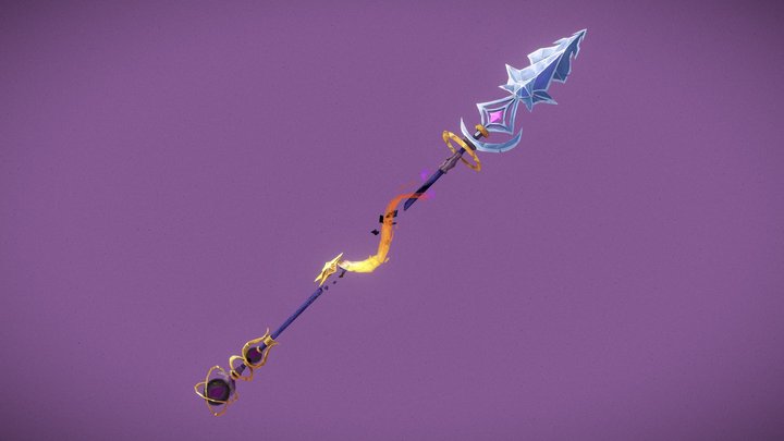 [Student Work] Magical Polearm 3D Model