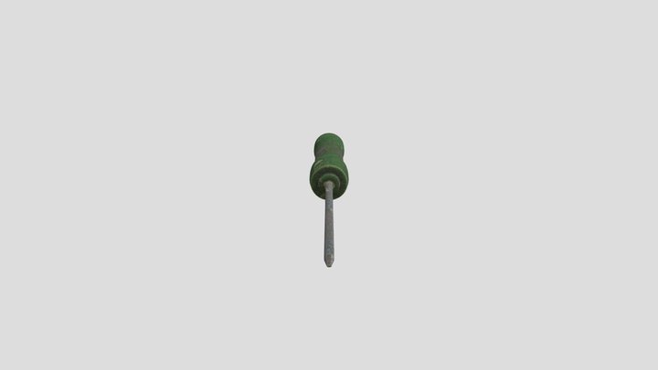 Flathead Screwdriver 3D Model