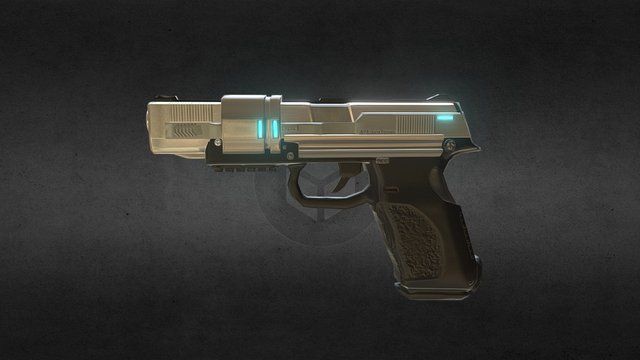 HZK-Strom Handgun 3D Model