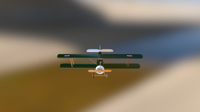 Sopwith Camel BiPlane 3D Model
