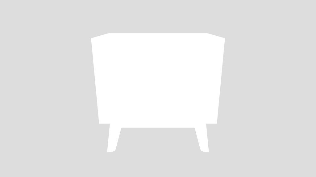 Modern Walnut Nightstand