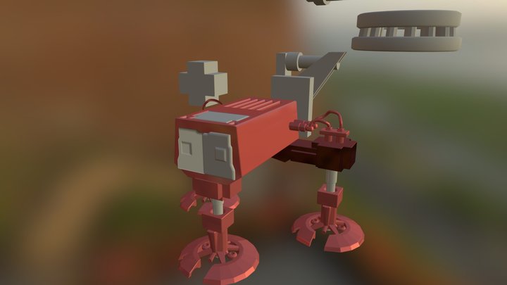 Security Robot 3D Model