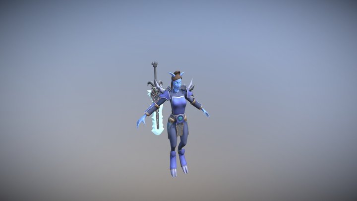 Draenei Deathknight 3D Model
