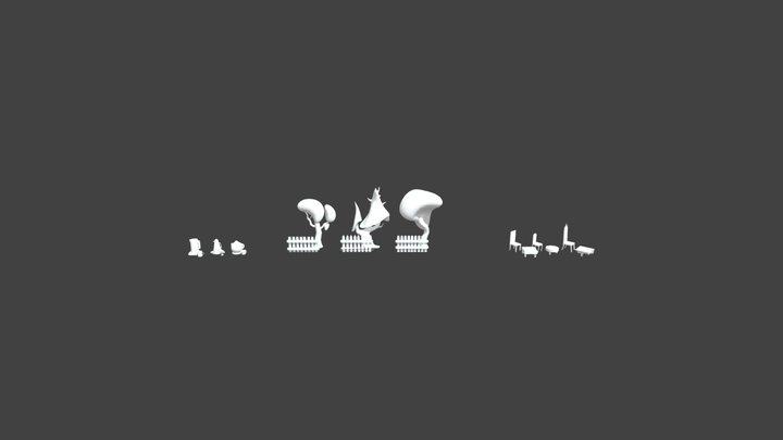 Silhouettes 3D Model