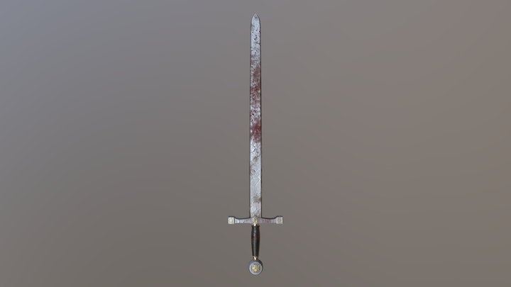Battle Sword 3D Model