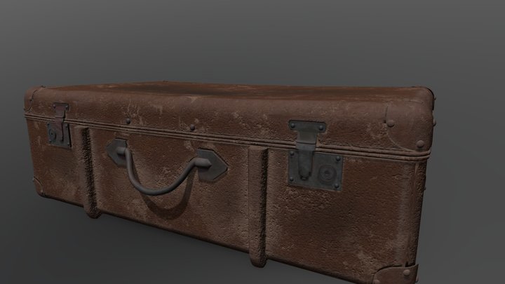 leather old beg 3D Model