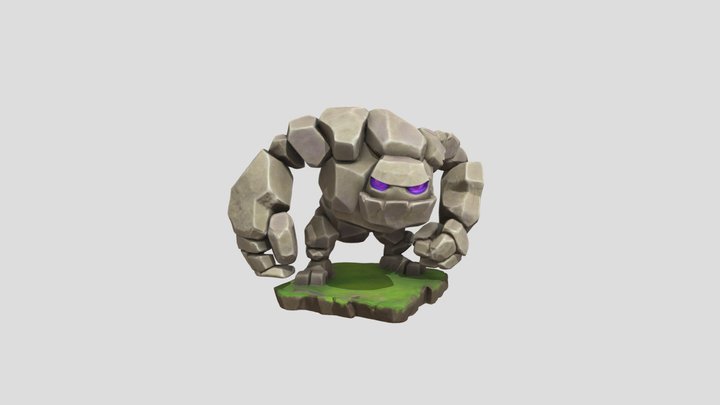 Golme clash of clans 3d model 3D Model