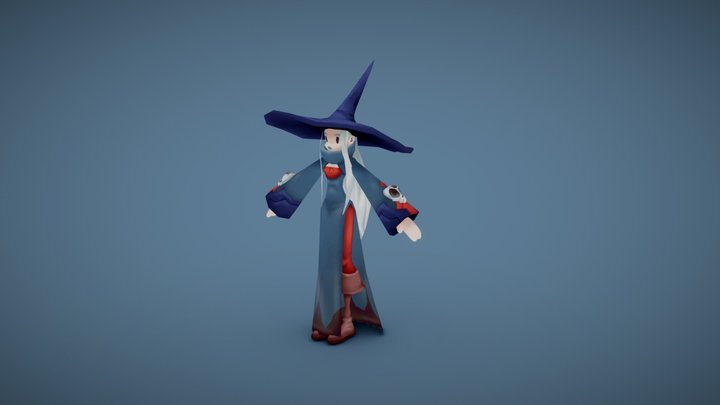 Witch from Sasha Tudvaseva's concept 3D Model