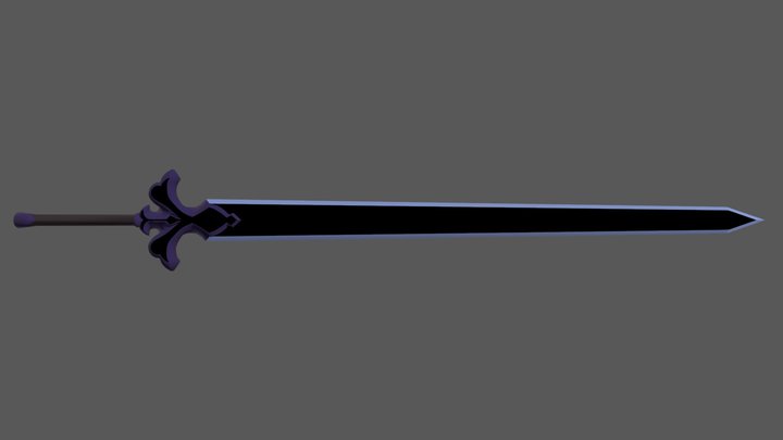 SAO Alicization Night Sky Sword 3D Model