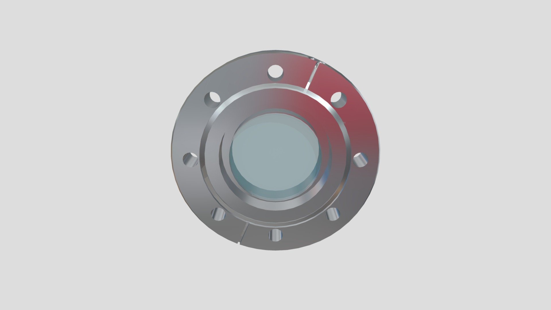 CF Flange with Sapphire Window (50 mm) — Sketchfab embed 3D viewer