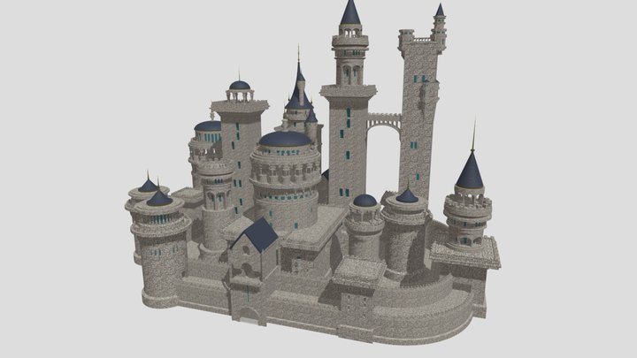 Fantasy Castle (study) 3D Model