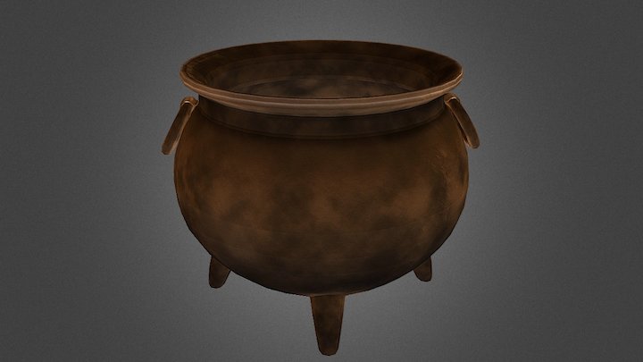 Witch Pot Model11 3D Model