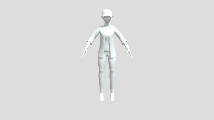 Young Woman 3D Model