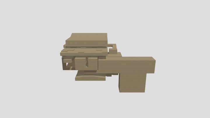 Mines Scary Baboon 3D Model